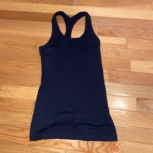 Lululemon black racer back tank size 4